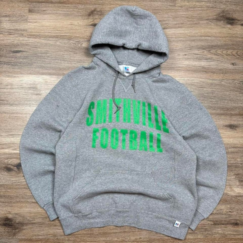 grey russell athletic smithville football hoodie